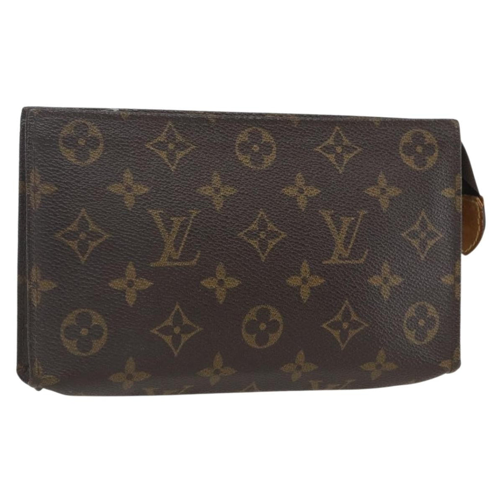 Louis Vuitton Toiletry Pouch Monogram Canvas Brown Canvas Clutche & Pouche Bag