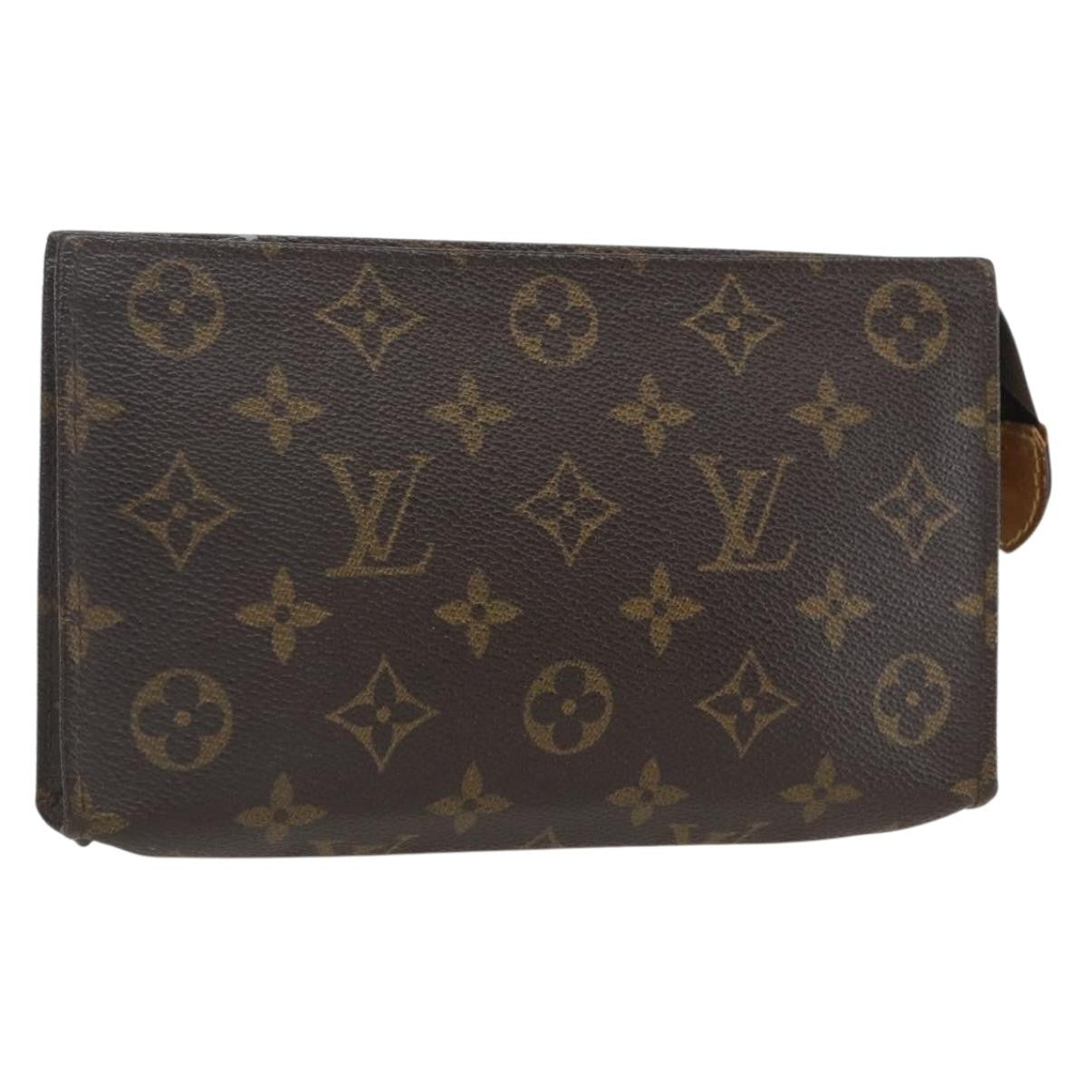 Louis Vuitton Toiletry Pouch Monogram Canvas Brown Canvas Clutche & Pouche Bag