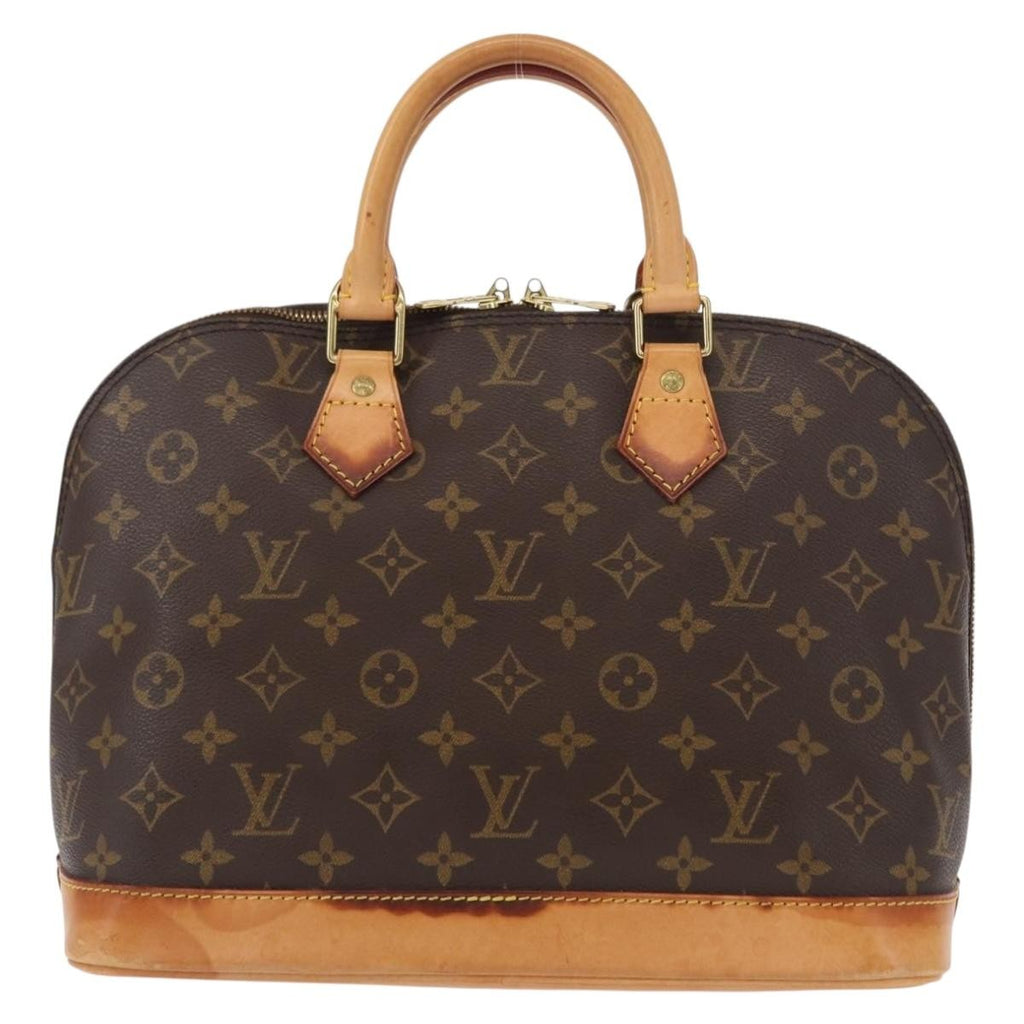 Louis Vuitton Alma Handbag Monogram Canvas Brown Canvas Handbag