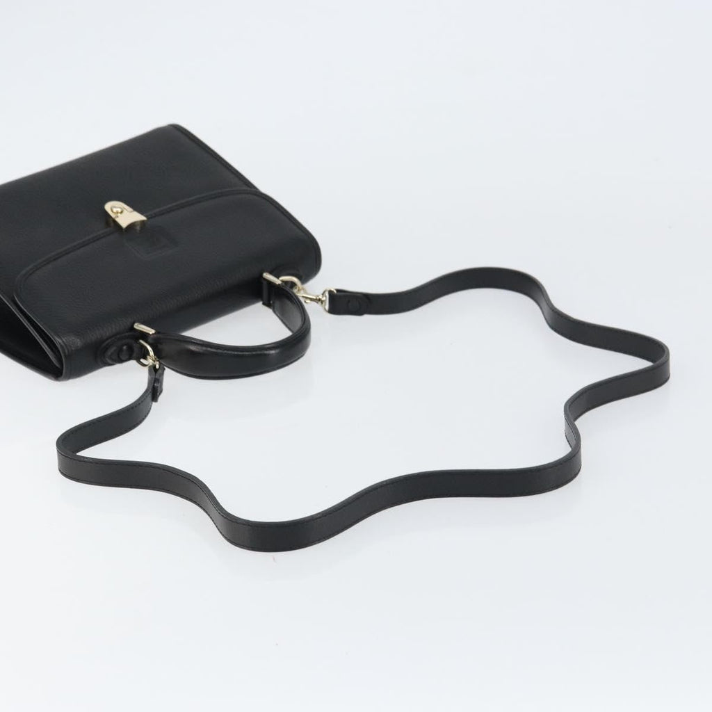 Burberry Vintage Handbag Leather Black Leather Handbag