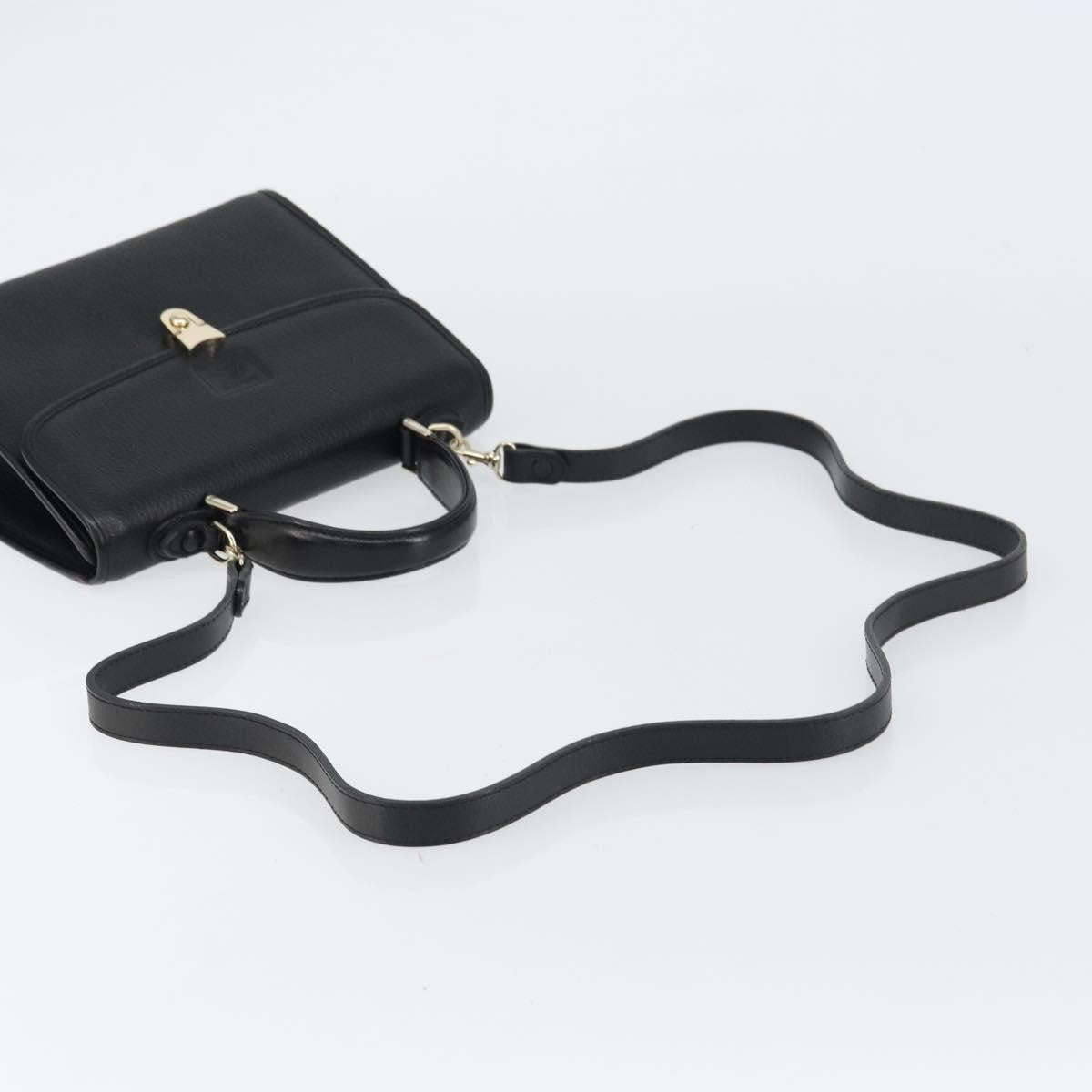 Burberry Vintage Handbag Leather Black Leather Handbag