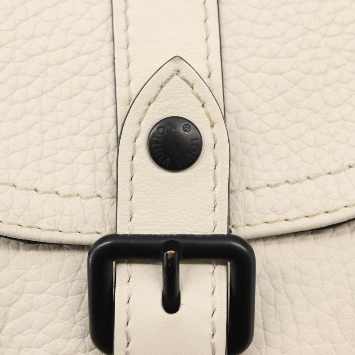 Louis Vuitton Christopher Backpack Taurillon Leather White Leather Shoulder Bag