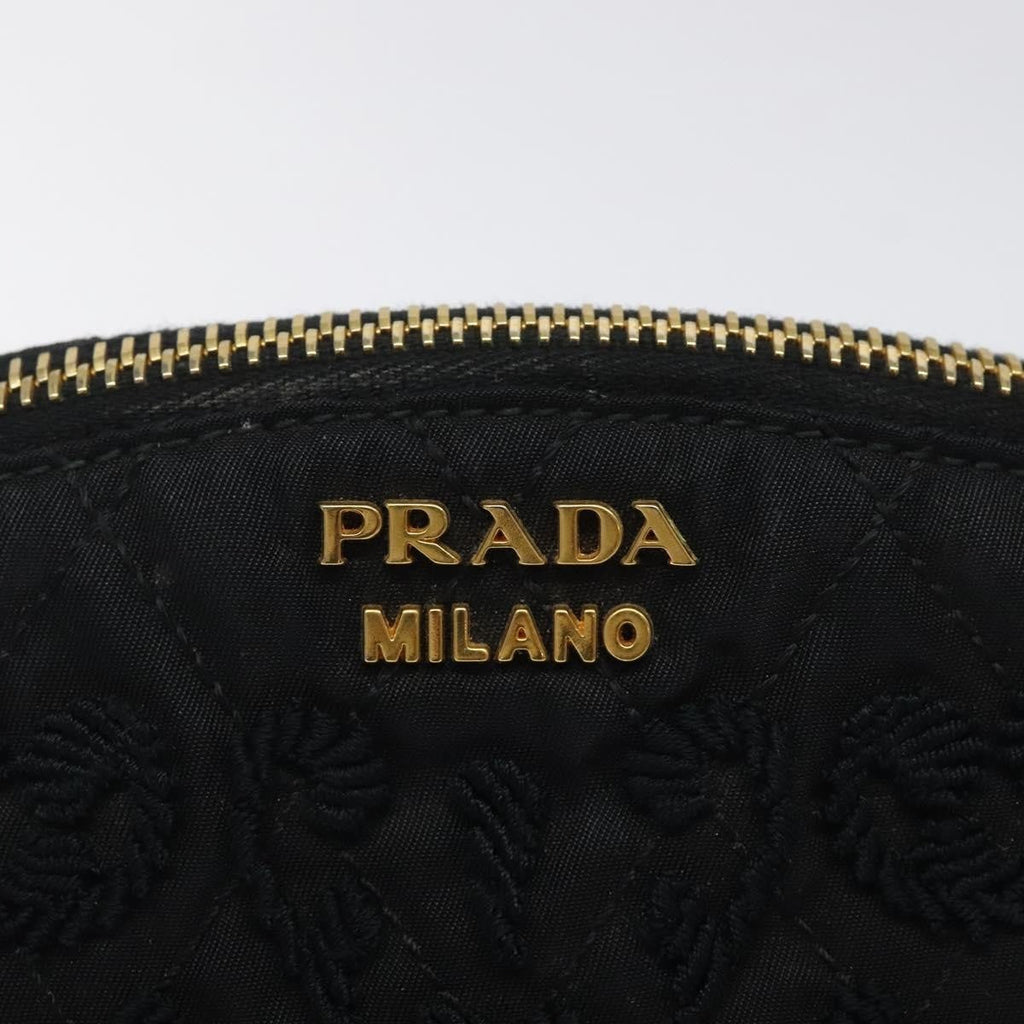 Prada Vintage Pouch Tessuto Gold Nylon Clutche & Pouche Bag