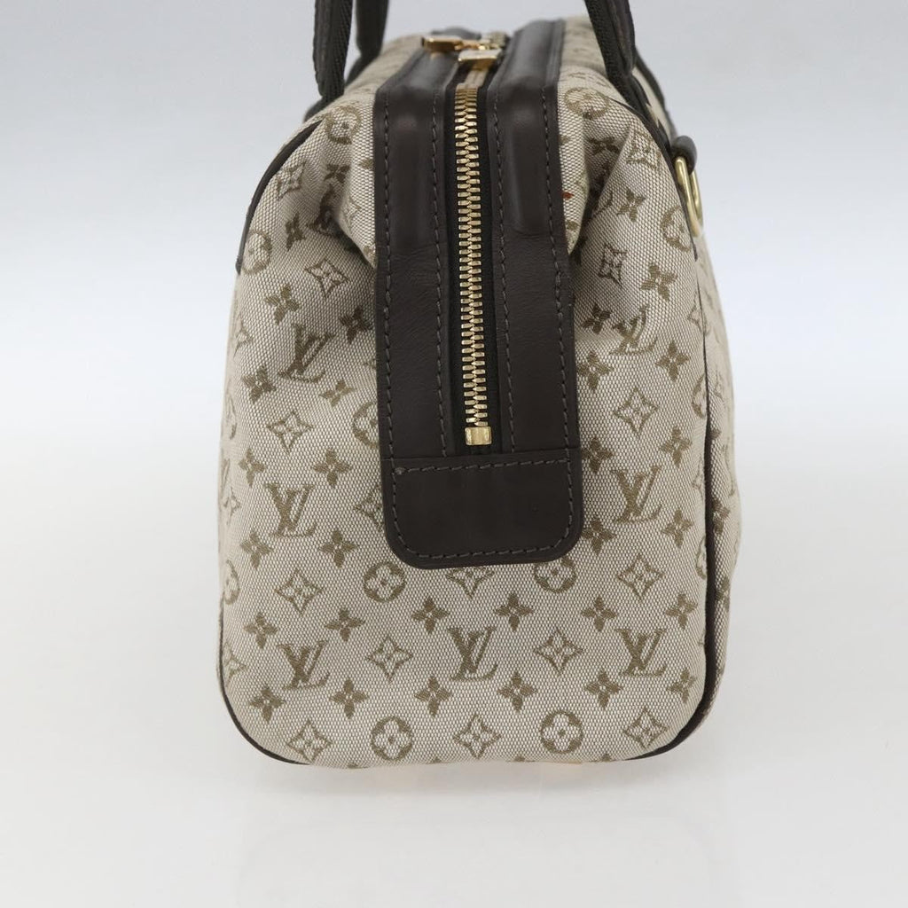 Louis Vuitton Josephine Handbag Mini Lin Khaki Canvas Handbag