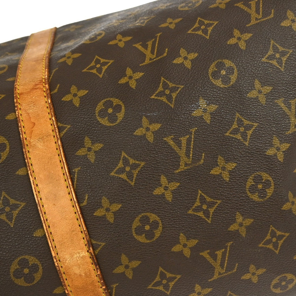 Louis Vuitton Keepall Bag Monogram Canvas Brown Canvas Travel Bag