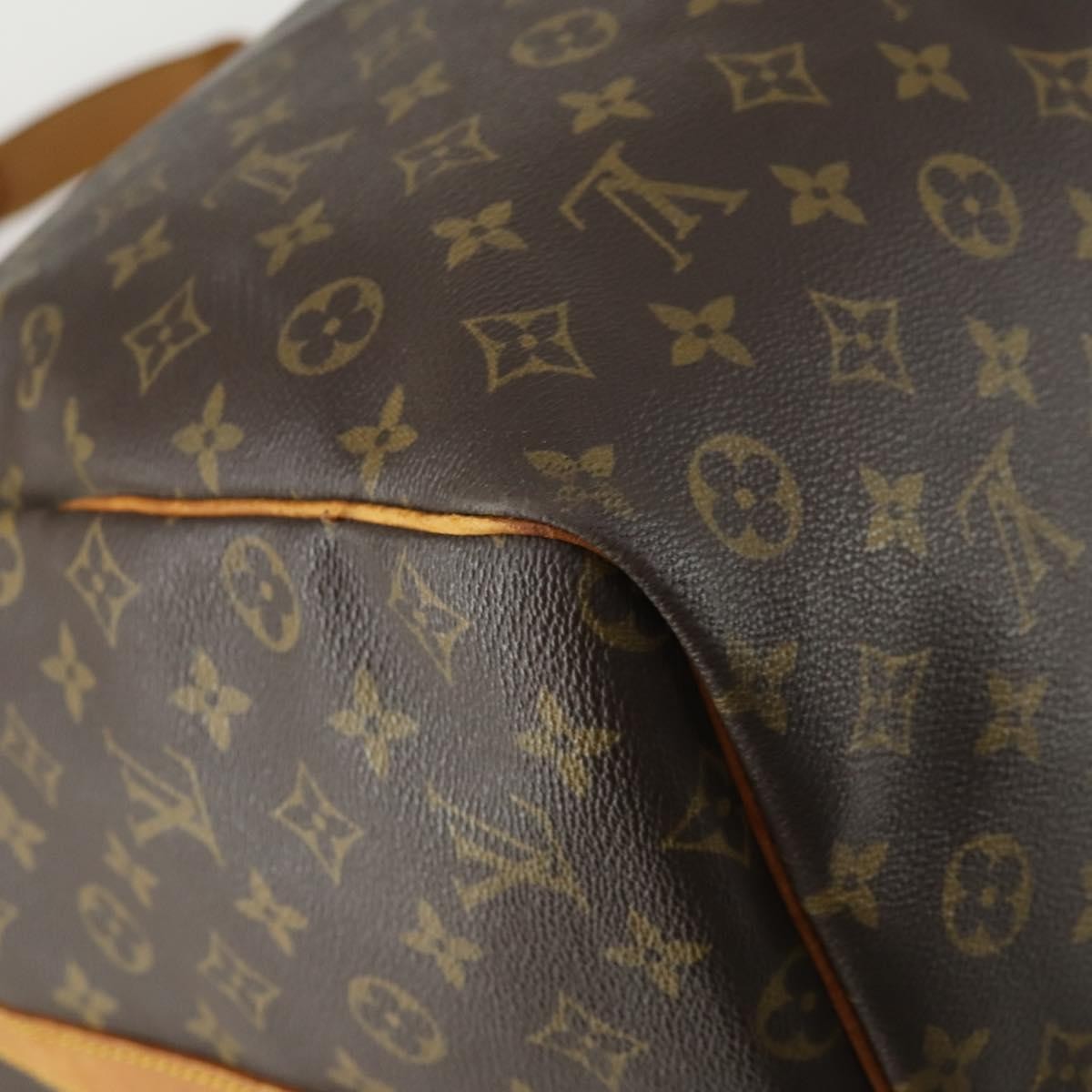 Louis Vuitton Keepall Bandouliere Bag Monogram Canvas Brown Canvas Travel Bag