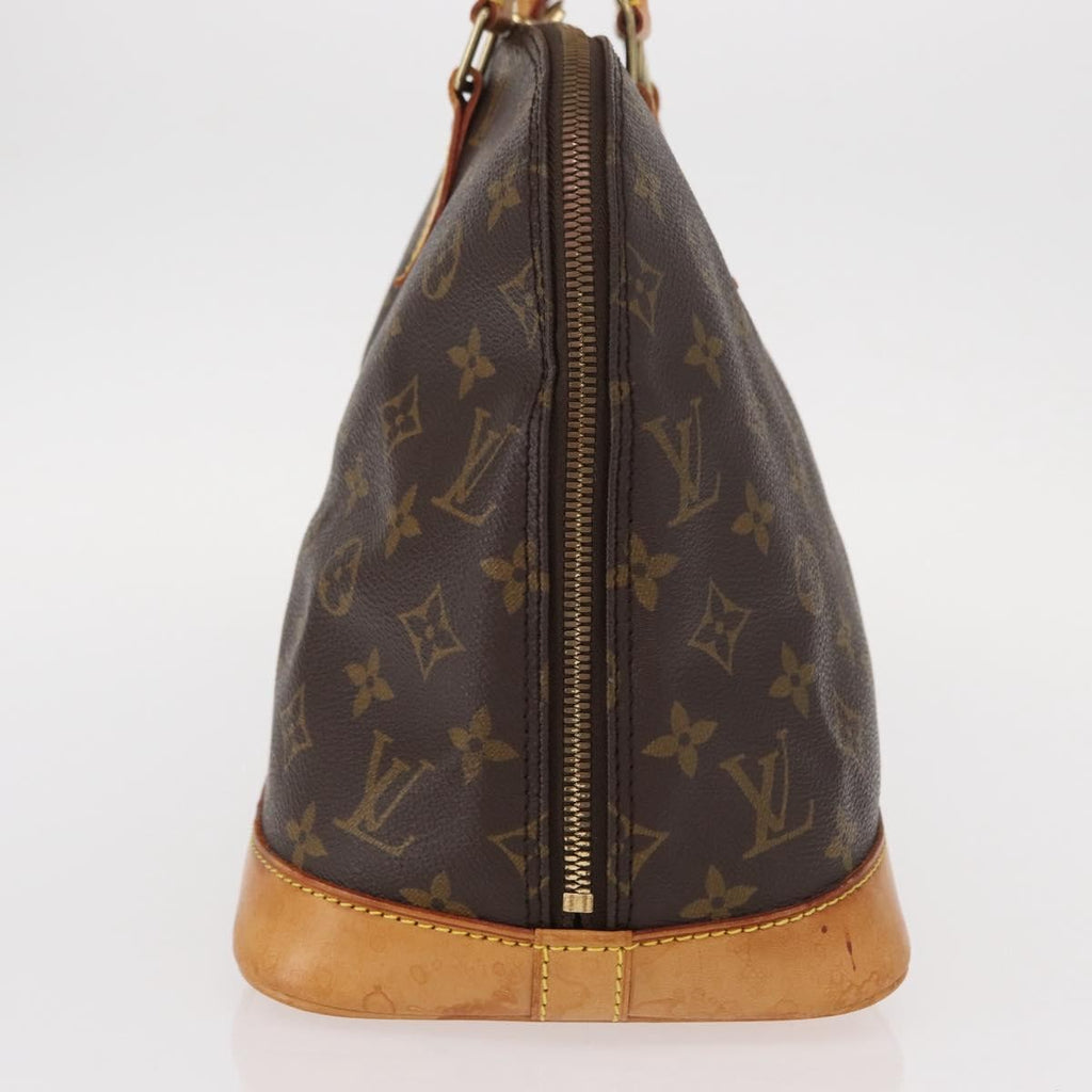 Louis Vuitton Alma Handbag Monogram Canvas Brown Canvas Handbag