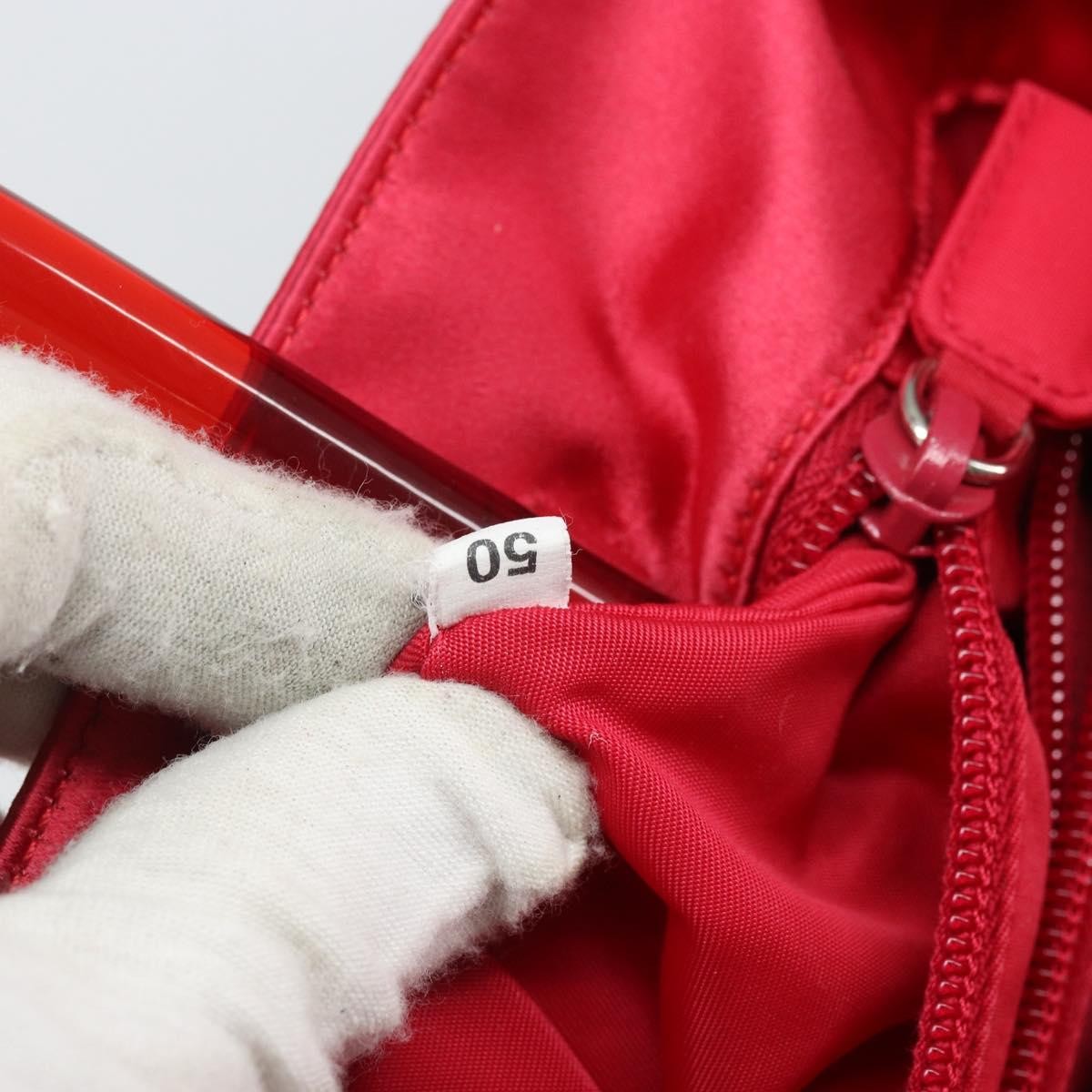 Prada Vintage Handbag Satin Red Satin Handbag