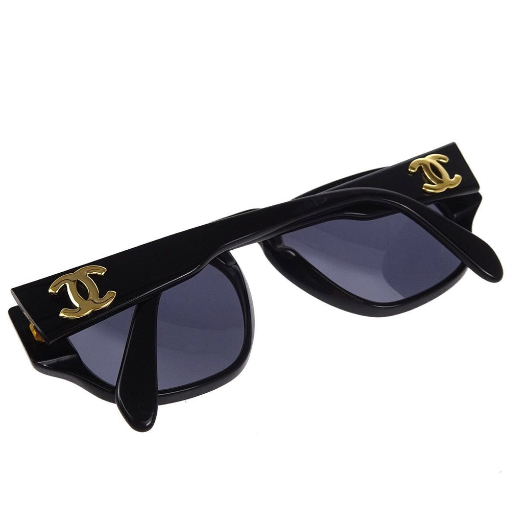 Chanel Chanel Logo Sunglasses Eye Wear Plastic Black Plastic Sunglasse Accessory