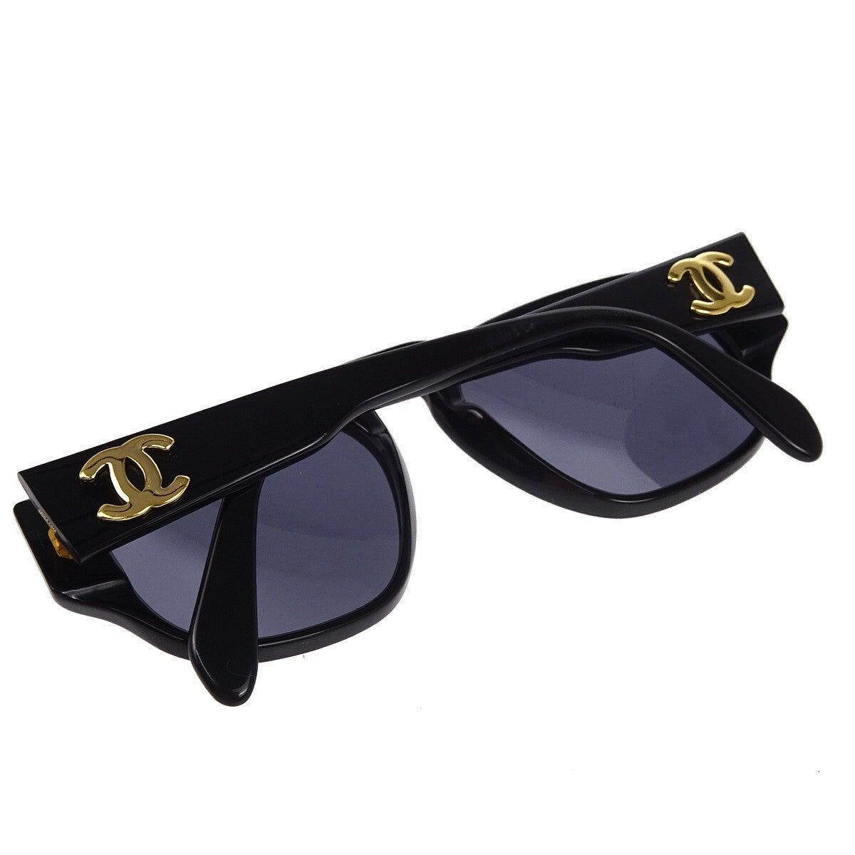 Chanel Chanel Logo Sunglasses Eye Wear Plastic Black Plastic Sunglasse Accessory