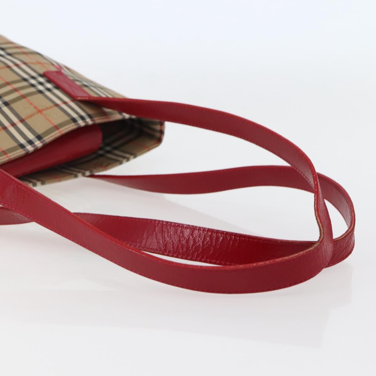 Burberry Nova Check Tote Canvas Check Pattern Beige Canvas Tote Bag