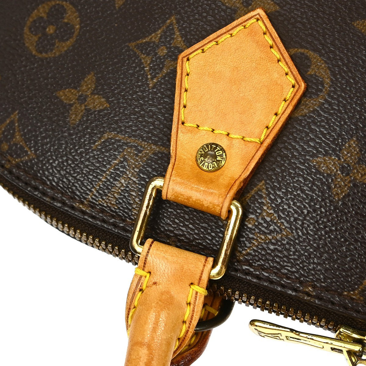 Louis Vuitton Alma Handbag Monogram Canvas Brown Canvas Handbag
