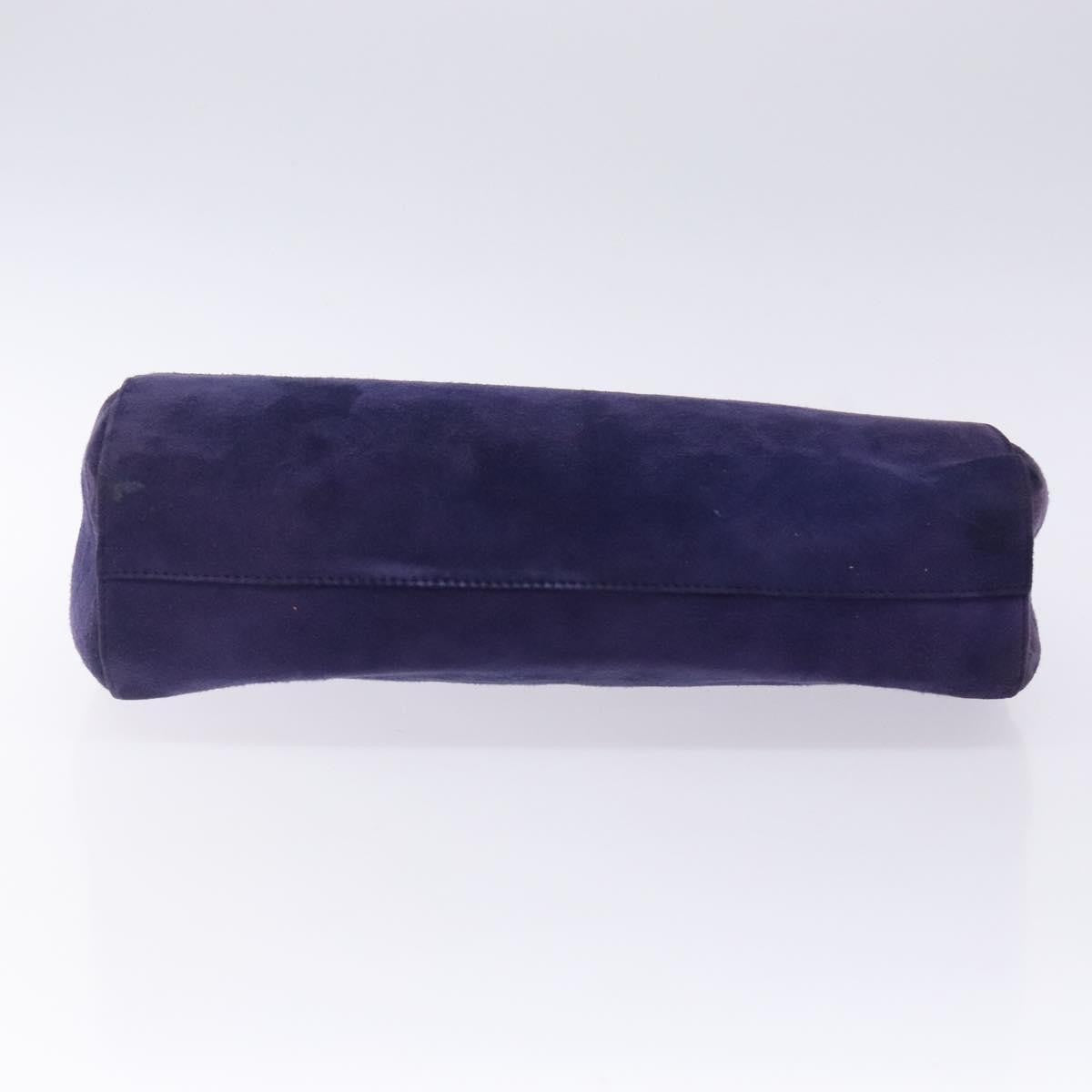 Prada Vintage Handbag Suede Purple Suede Handbag