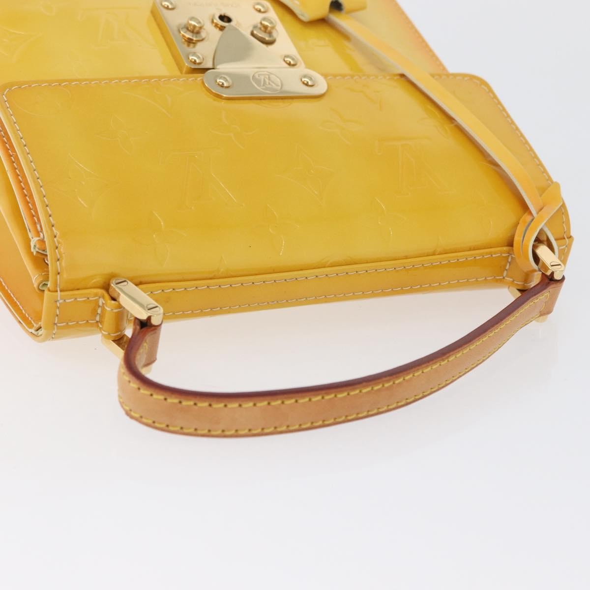 Louis Vuitton Spring Street Nm Handbag Patent Leather Yellow Patent_Leather Handbag