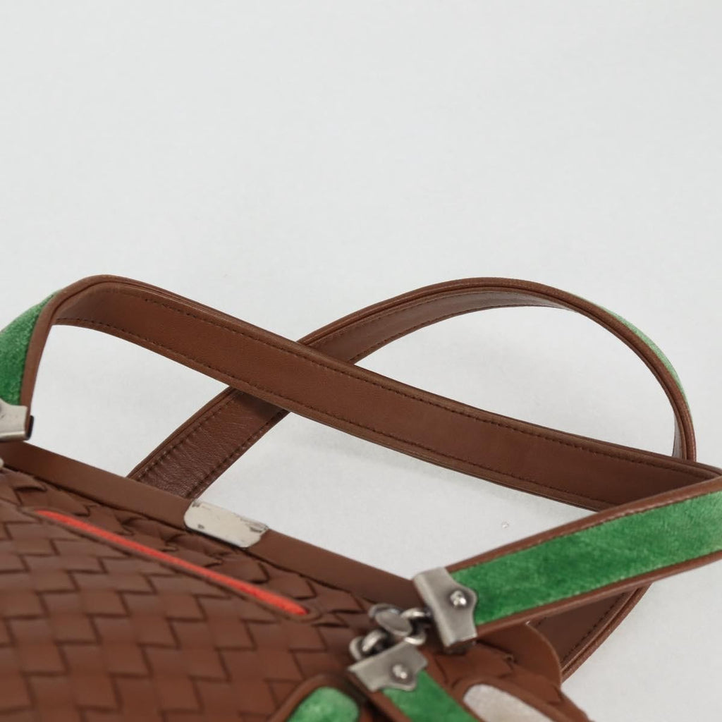 Bottega Veneta Intrecciato Leather Brown Leather Handbag