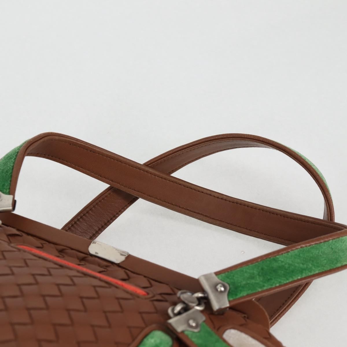 Bottega Veneta Intrecciato Leather Brown Leather Handbag