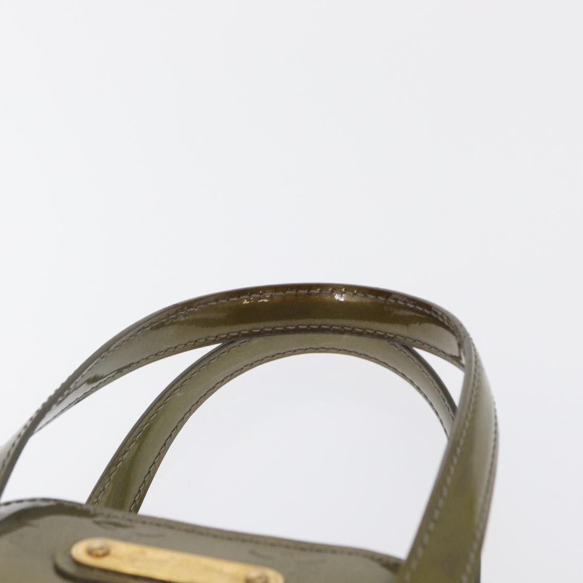 Louis Vuitton Wilshire Handbag Monogram Vernis Gray Patent_Leather Tote Bag
