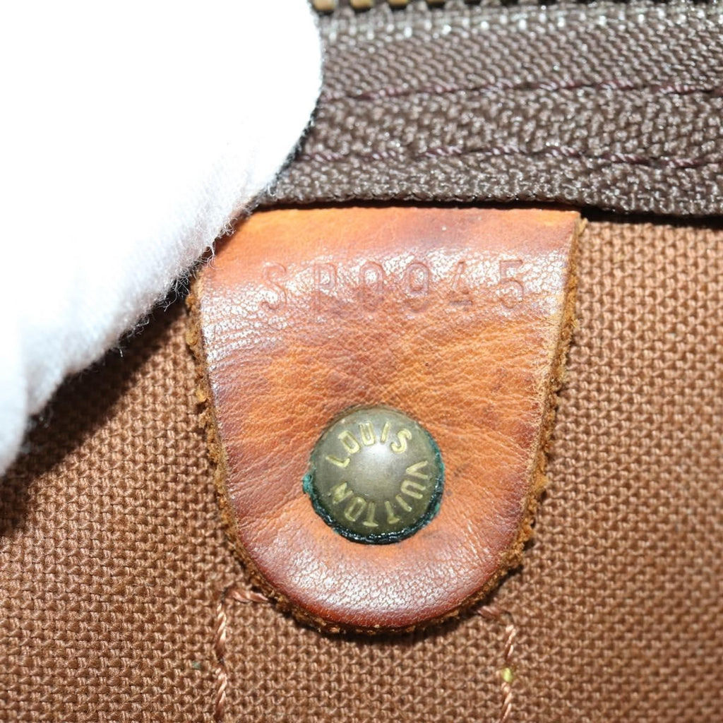 Louis Vuitton Keepall Bag Monogram Canvas Brown Canvas Travel Bag