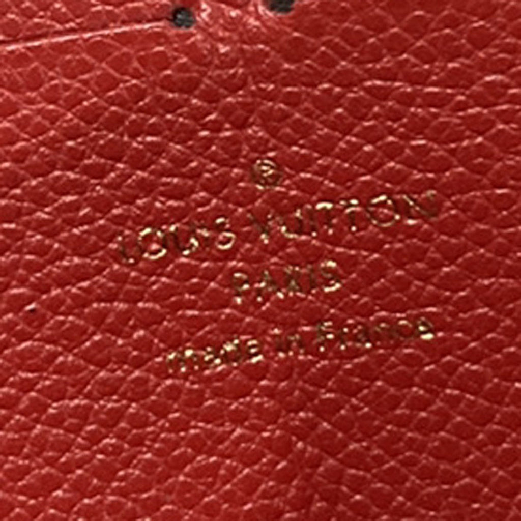 Louis Vuitton Portefeuille Zippy Monogramme Empreinte Monogramme Empreinte Red Leather Wallets Accessory