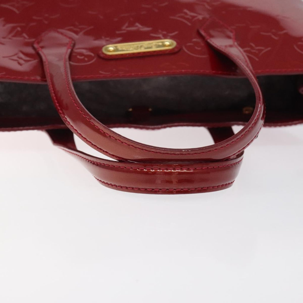 Louis Vuitton Wilshire Handbag Monogram Vernis Red Patent_Leather Handbag