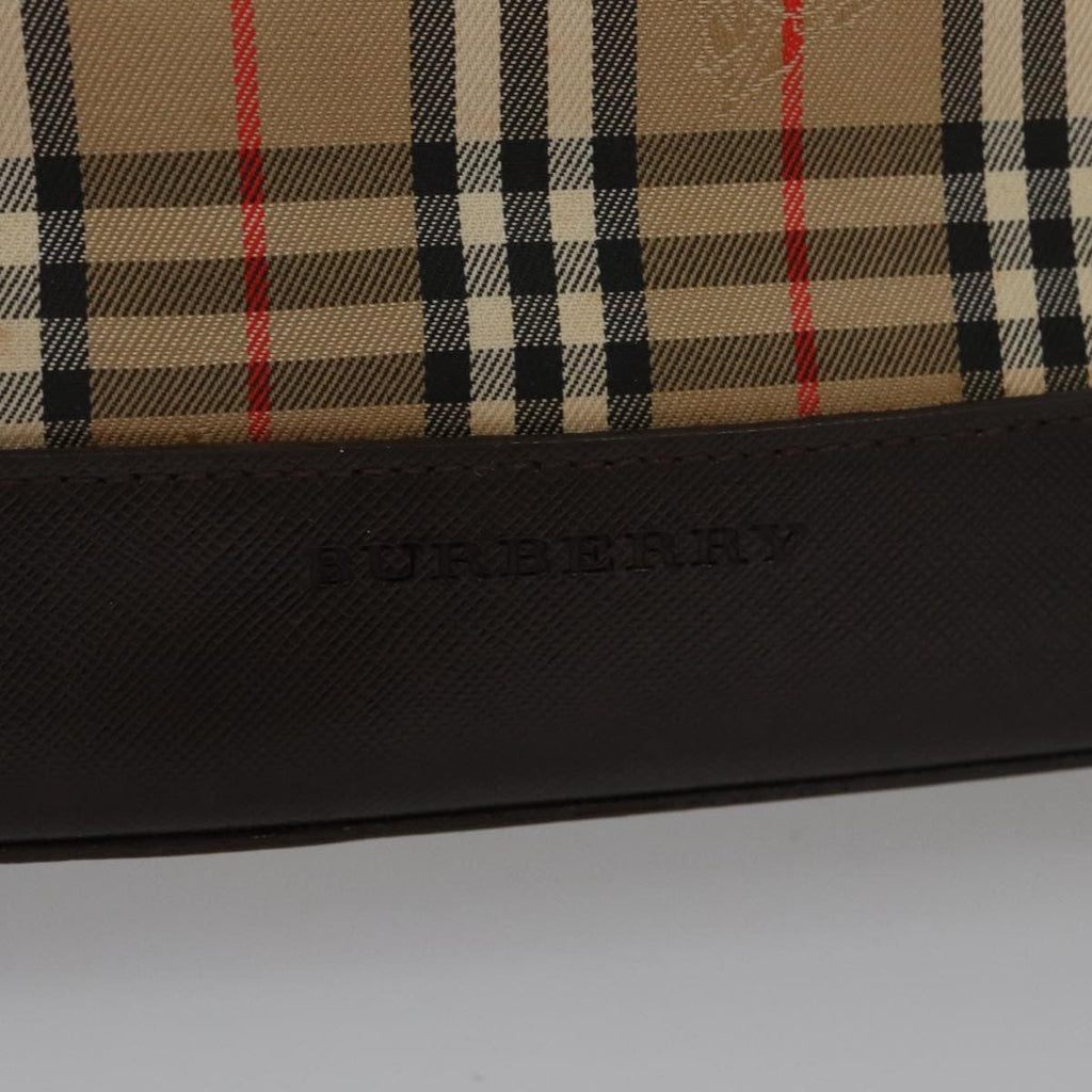 Burberry Nova Check Handbag Nova Check Canvas And Leather Beige Canvas Handbag