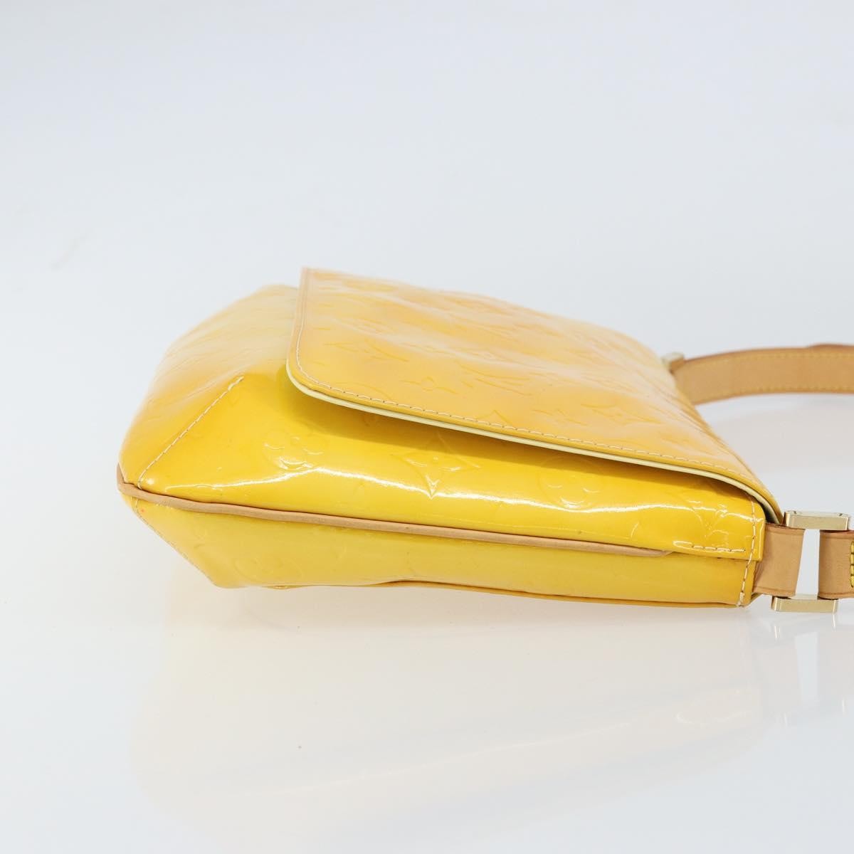 Louis Vuitton Thompson Street Handbag Monogram Vernis Yellow Patent_Leather Shoulder Bag