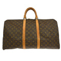 Louis Vuitton Keepall Bag Monogram Canvas Brown Canvas Travel Bag