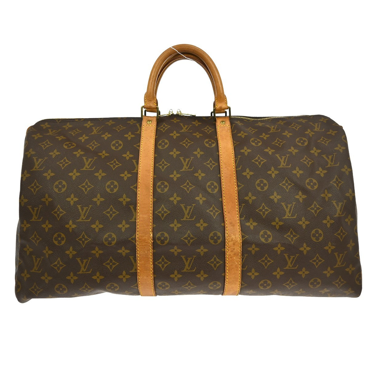 Louis Vuitton Keepall Bag Monogram Canvas Brown Canvas Travel Bag