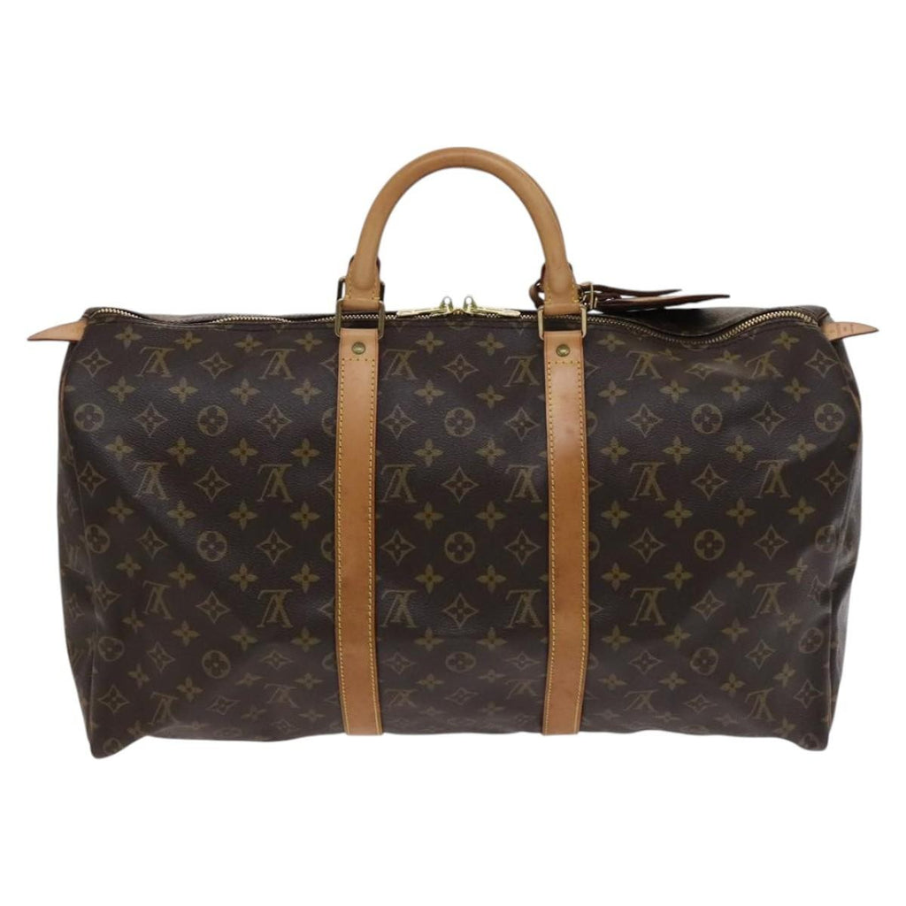 Louis Vuitton Keepall Bag Monogram Canvas Brown Canvas Bag