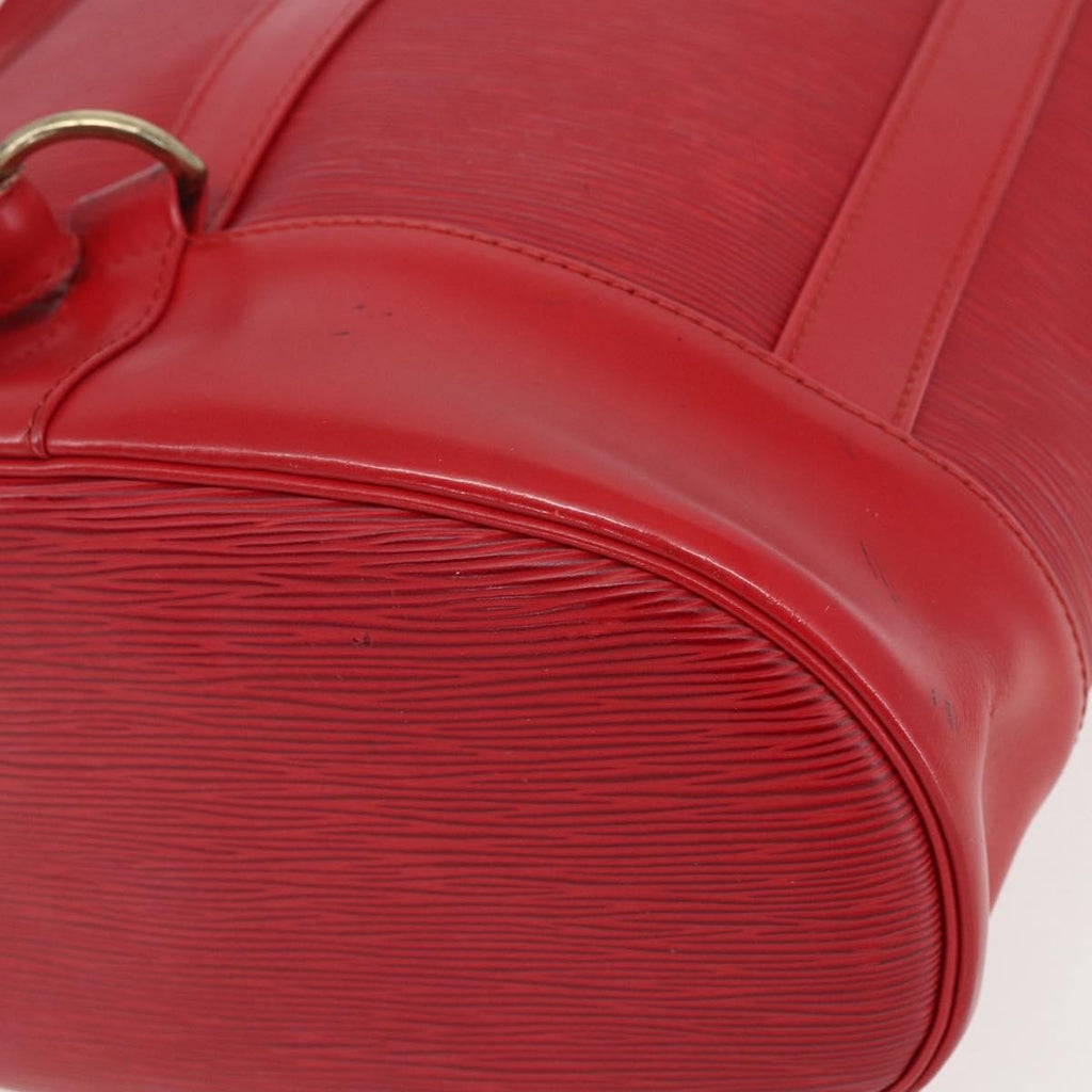 Louis Vuitton Randonnee Backpack Epi Leather Red Leather Shoulder Bag