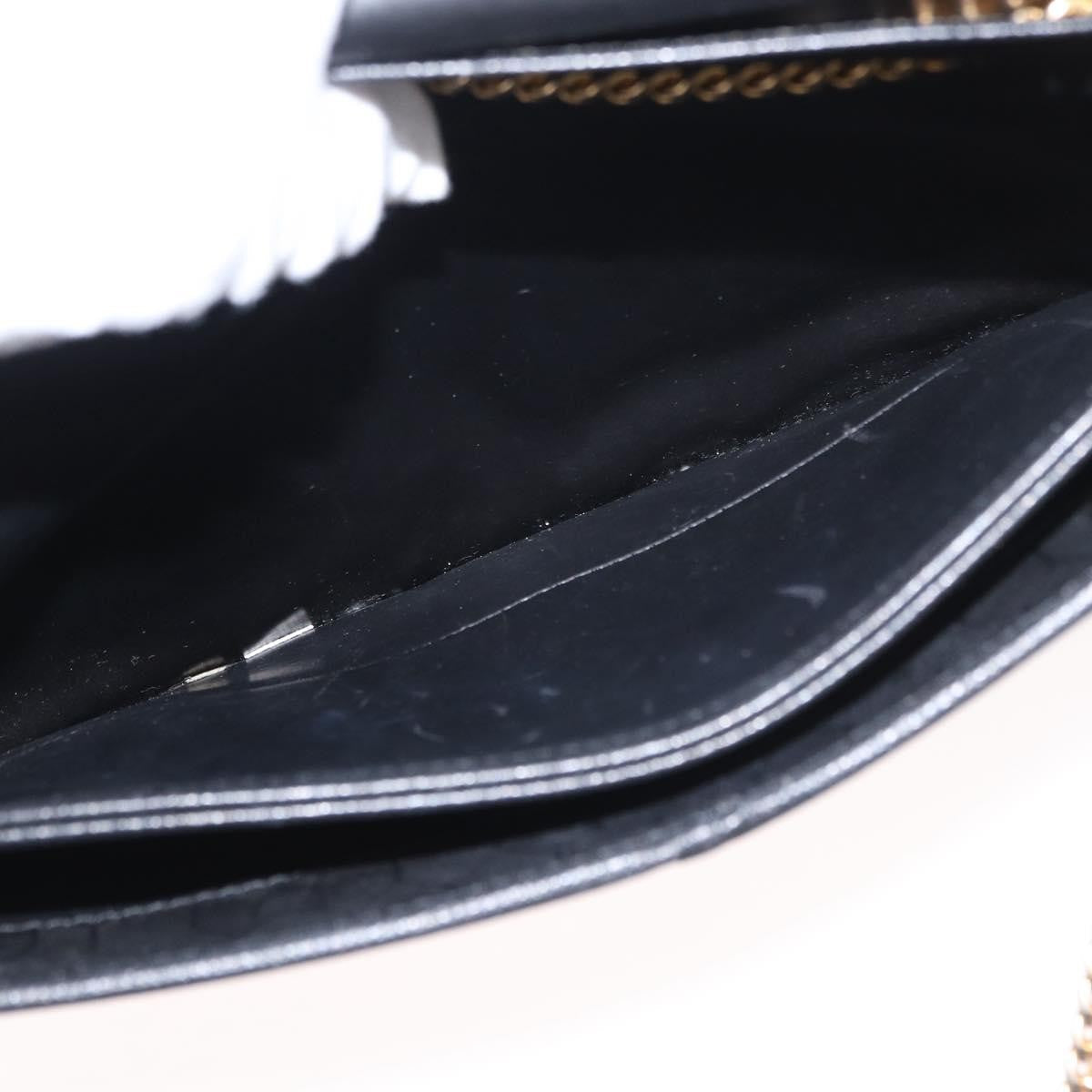 Christian Dior Vintage Shoulder Bag Leather Black Leather Shoulder Bag Bag (Pre-Owned)
