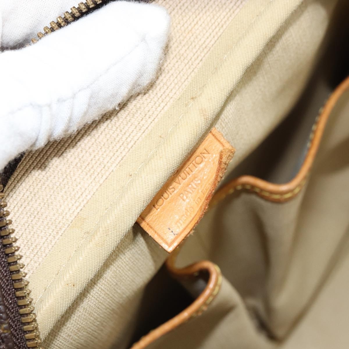 Louis Vuitton Deauville Handbag Monogram Canvas Brown Canvas Handbag