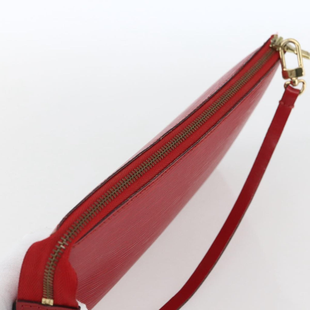 Louis Vuitton Pochette Accessoires Epi Leather Red Leather Clutche & Pouche Bag