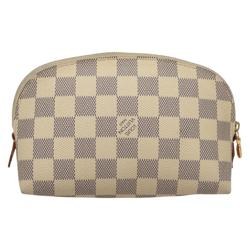 Louis Vuitton Cosmetic Pouch Damier White Canvas Bag
