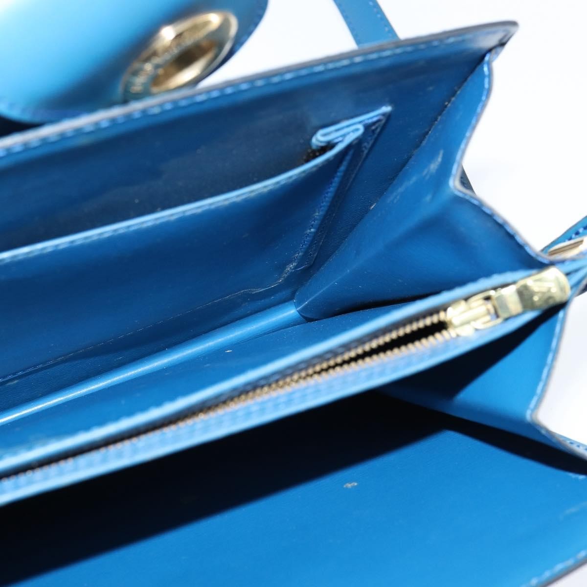 Louis Vuitton Capucines Shoulder Bag Epi Leather Blue Leather Shoulder Bag