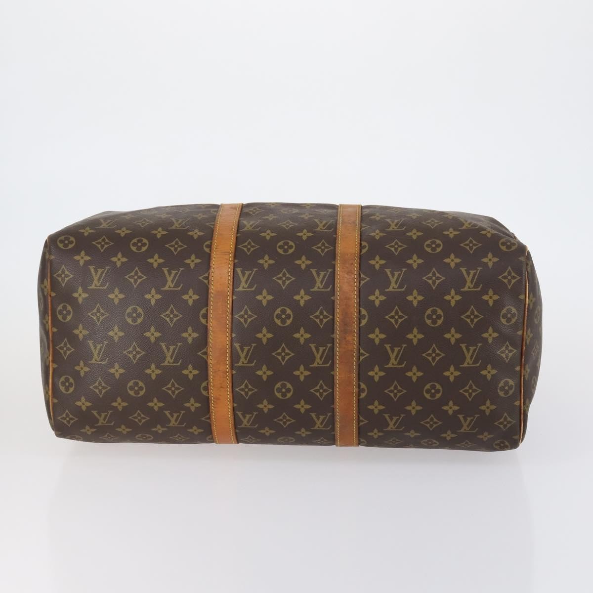 Louis Vuitton Keepall Bag Monogram Canvas Brown Canvas Travel Bag