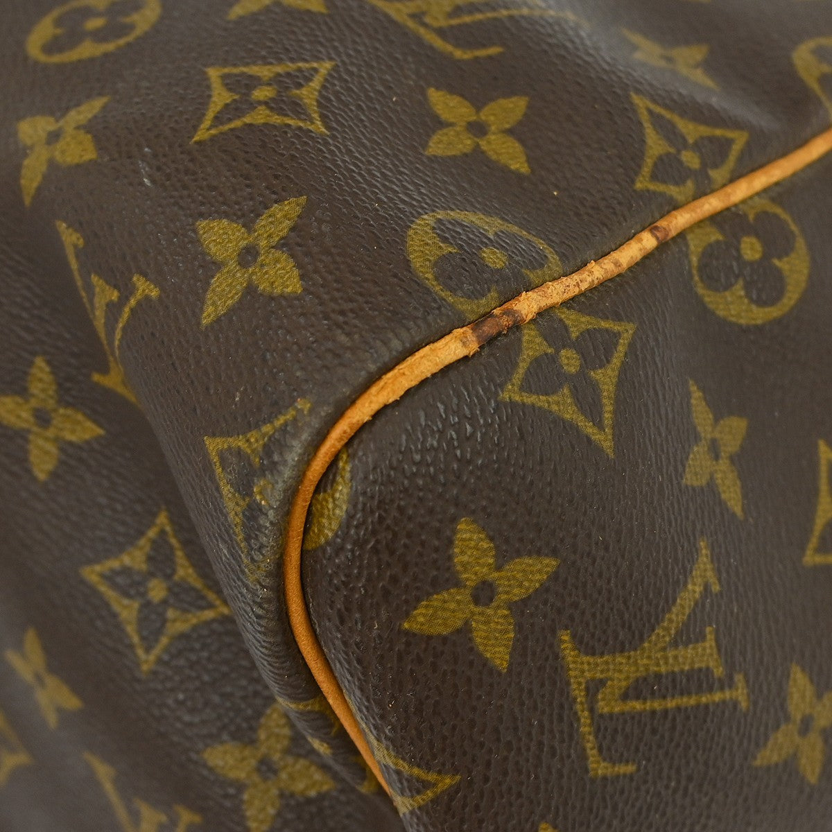 Louis Vuitton Keepall Bandouliere Bag Monogram Canvas Brown Canvas Travel Bag