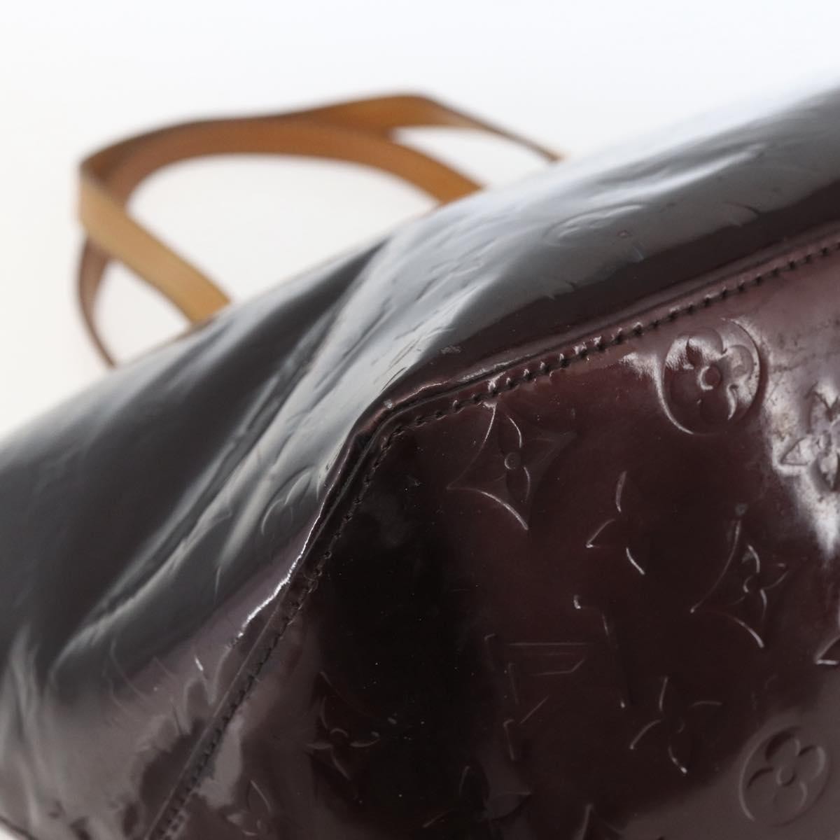 Louis Vuitton Bellevue Handbag Monogram Vernis Brown Patent_Leather Tote Bag