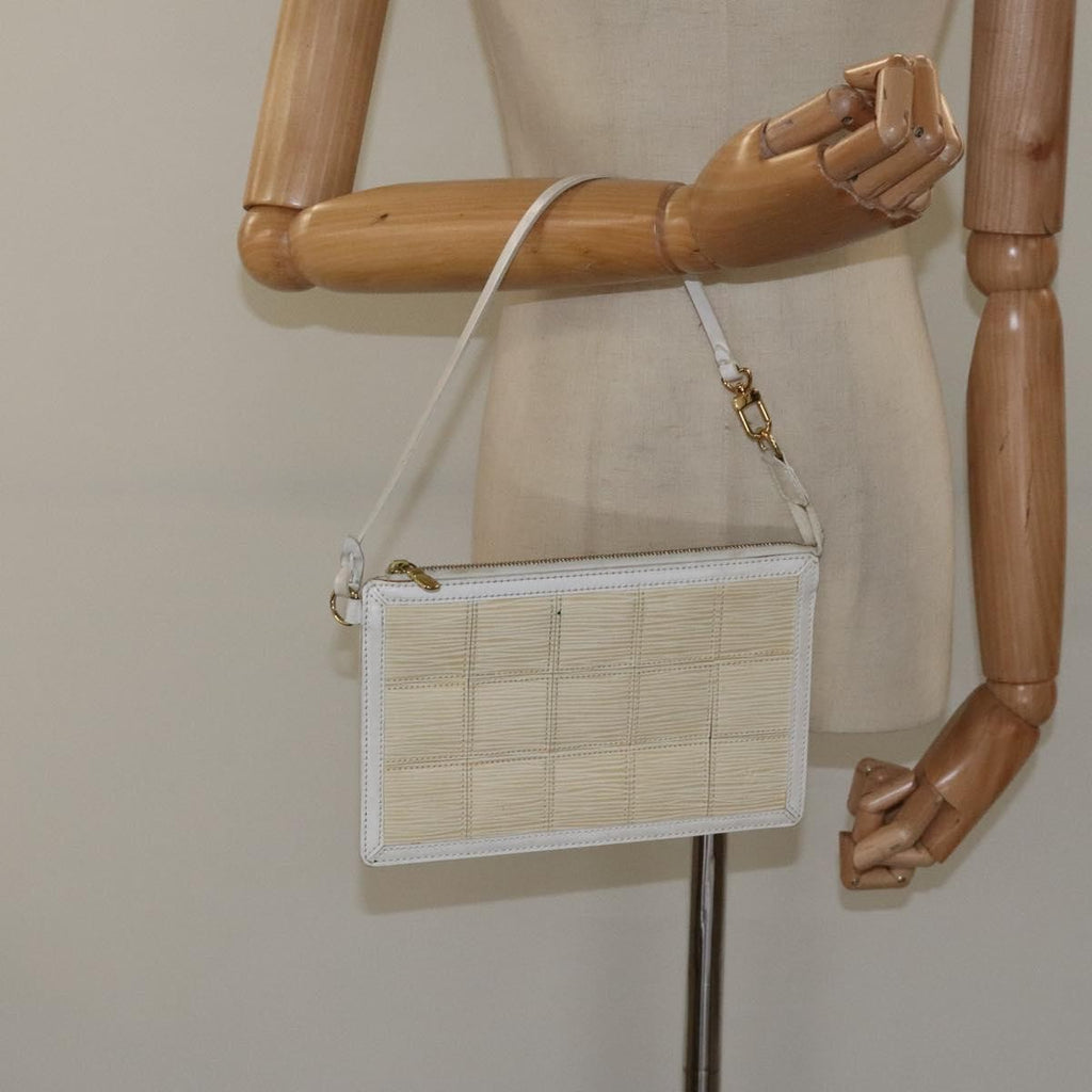 Louis Vuitton Delmonico Pochette Stretch Epi Leather Ecru Leather Clutche & Pouche Bag