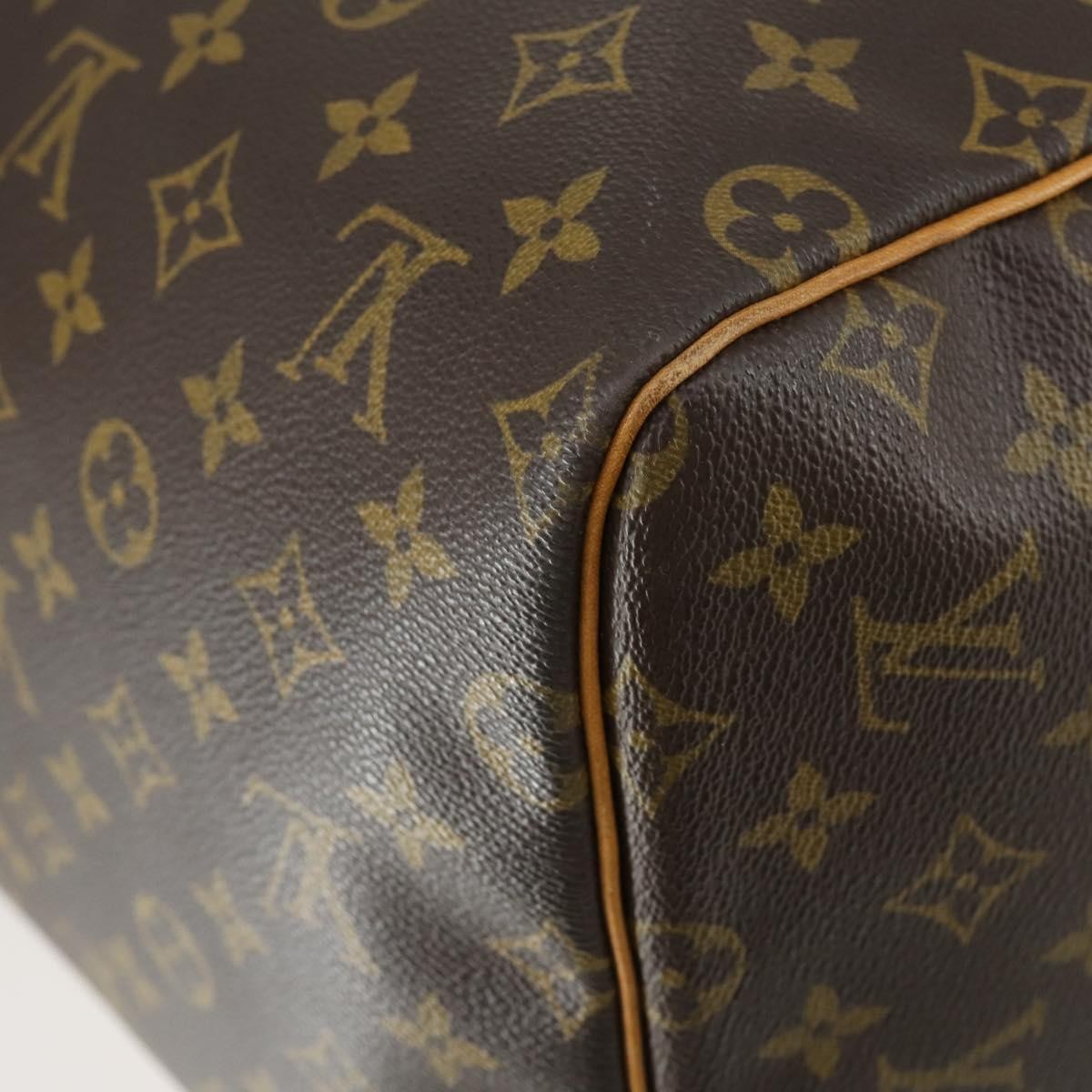 Louis Vuitton Keepall Bag Monogram Canvas Brown Canvas Travel Bag