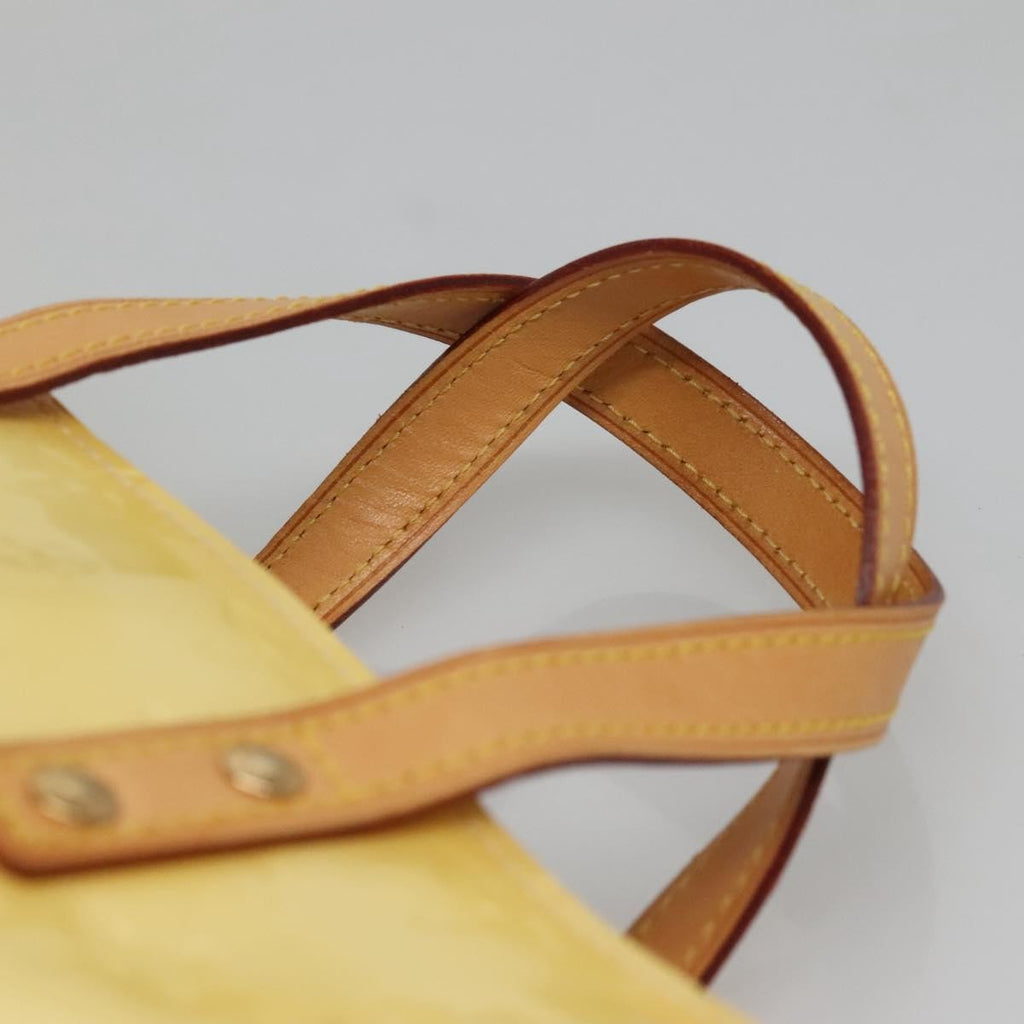 Louis Vuitton Reade Handbag Monogram Vernis Ecru Patent_Leather Bag