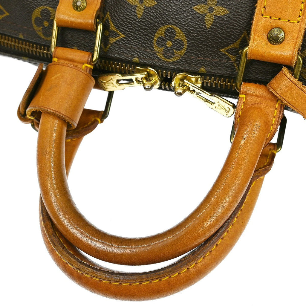 Louis Vuitton Keepall Bag Monogram Canvas Brown Canvas Travel Bag