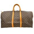 Louis Vuitton Keepall Bag Monogram Canvas Brown Canvas Travel Bag