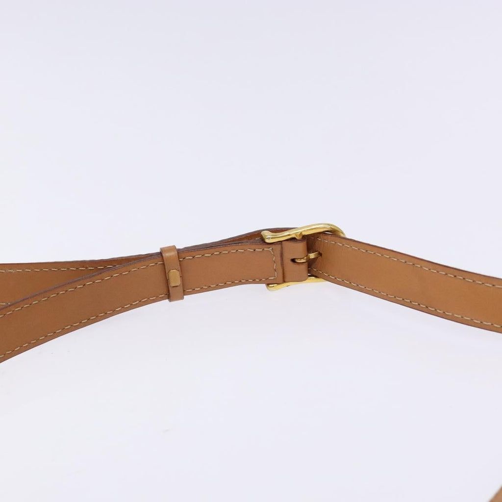 Celine Vintage Macadam Shoulder Bag Canvas And Leather Beige Canvas Bag