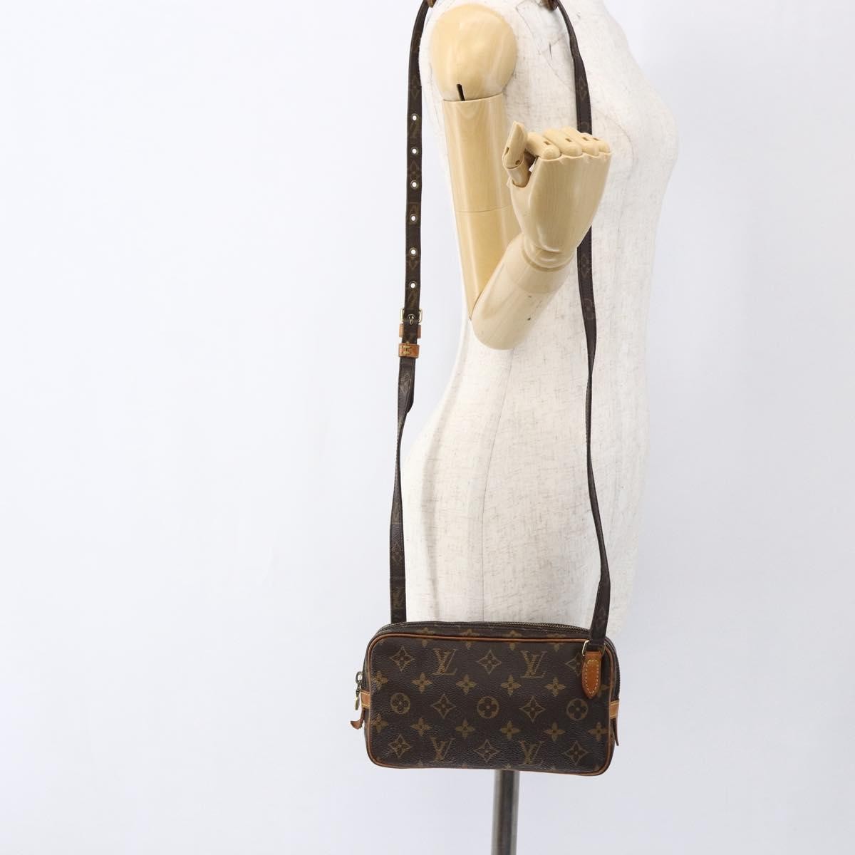Louis Vuitton Pochette Marly Bandouliere Bag Monogram Canvas Brown Canvas Shoulder Bag