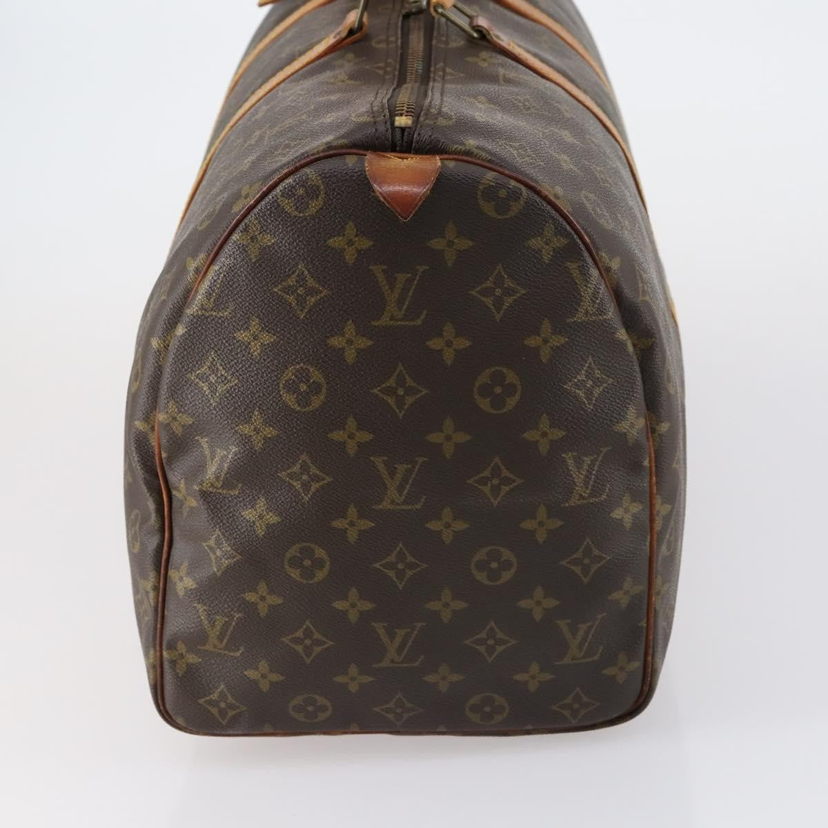 Louis Vuitton Keepall Bag Monogram Canvas Brown Canvas Travel Bag
