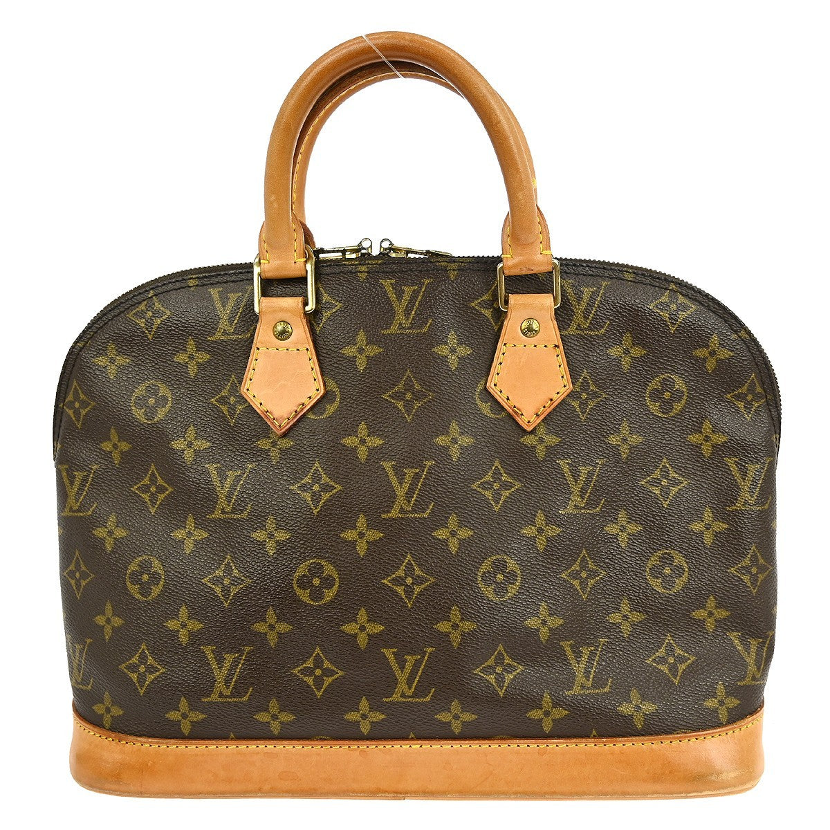 Louis Vuitton Alma Handbag Monogram Canvas Brown Canvas Handbag