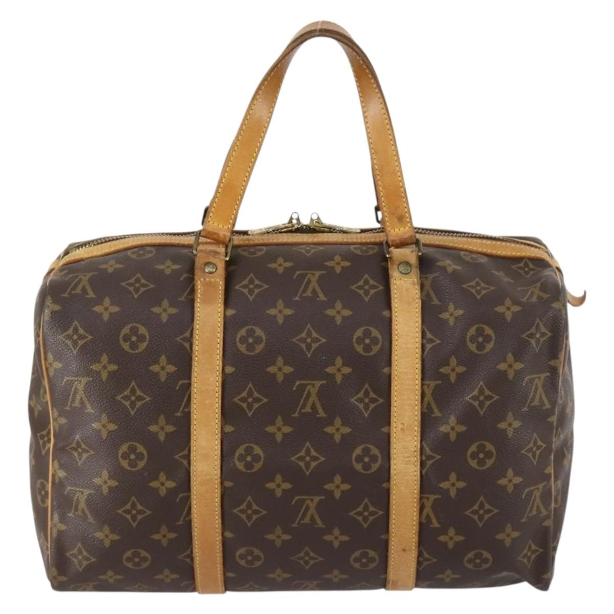 Louis Vuitton Sac Souple Handbag Monogram Canvas Brown Canvas Travel Bag