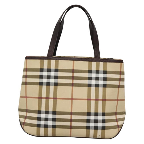 Burberry Nova Check Handbag Nova Check Canvas Beige Canvas Handbag