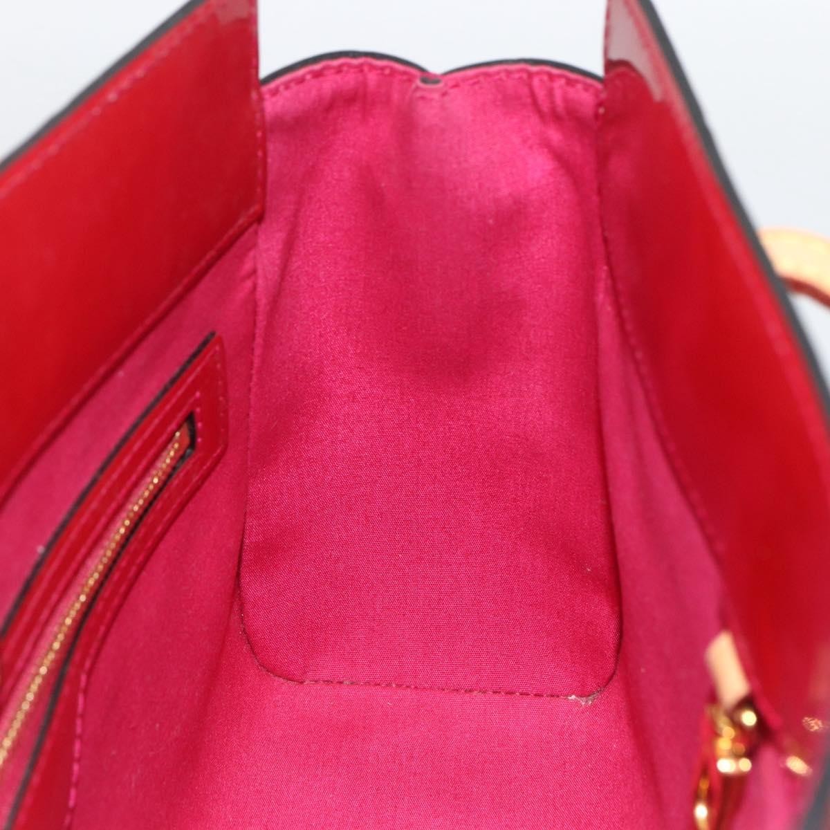 Louis Vuitton Catalina Handbag Monogram Vernis Pink Patent_Leather Tote Bag